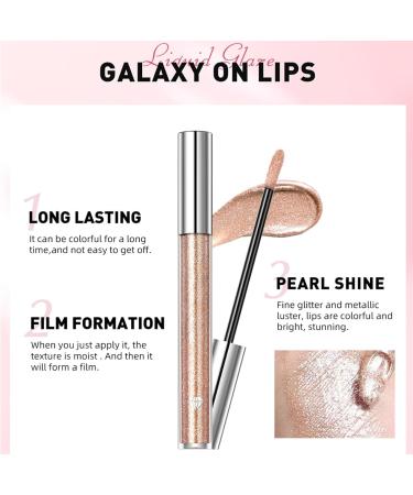 Shantou Yingji 2 x Liquid Lipstick 2in1 Lipstick & Eyeshadow Shimmering Lipstick Eyeshadow MultiPurpose Color Long Lasting Color Sunset Gold 23 - Buy Online on GoSupps.com