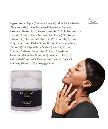 IKNOW NIGHT CAP Retinol Cream - Pro-Aging Night Cream for Wrinkle Reduction & Skin Rejuvenation (1oz) - Hydrating Overnight Moisturizer for Youthful Skin - Buy Online on GoSupps.com