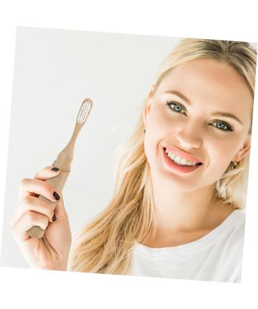 Healeved Folding Bamboo Toothbrush - Eco-Friendly Travel Toothbrush for Adults with Soft Bristles | Charcoal Stitching Khaki - Buy Online on GoSupps.com