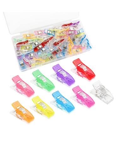 45 Pack Multipurpose Sewing Clips for Quilting and Crafts Sewing Supplies Sewing Clips for Quilting Quilting Clips for Binding. Assorted Colors
