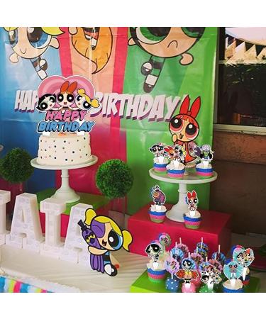 37Pcs Powerpuff Girls Party Cake&Cupcake Toppers for Birthday Party Supplies Boys' Theme Birthday Party Decoration - Buy Online on GoSupps.com