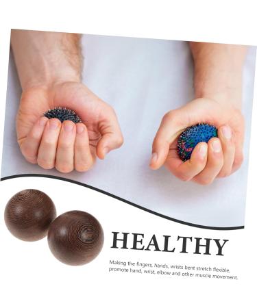 Corhad Solid Wood Massage Balls - Hand Massage Devices for Stress Relief & Meditation | Premium Lacrosse Fitness Balls - Buy Online on GoSupps.com