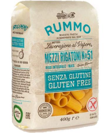 Pasta Rummo Gluten Free Mezzi Rigatoni N 51-400 gr - Pack of 2 - Buy Online on GoSupps.com