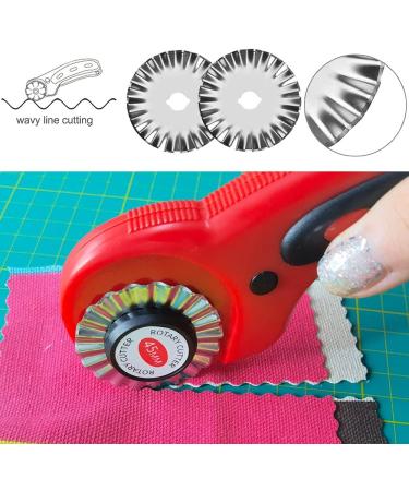 Fabric Cutting Blades Refill - 28/45/60mm SKS-7 Blades for Quilting, Scrapbooking, Sewing - Fits Fiskars, OLFA, Martelli, Dremel, Truecut, DAFA - Red Color - Buy Online on GoSupps.com