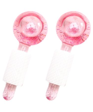 Ice Globes for Facials  2PCS Ice Globes  Facial Globes  Face Globes  Cooling Globes  Facial Massager Tools for Face Neck & Eyes  Daily Beauty  Tighten Skin  Anti Ageing  Reduce Puffy and Wrinkle 1-pink