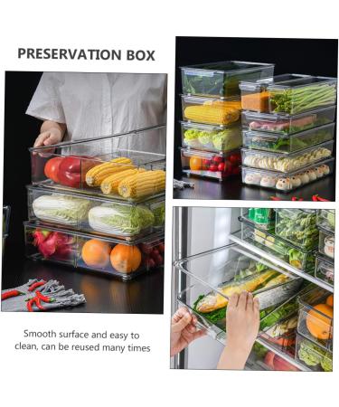 Alipis 1pc Box Refrigerator Storage Box Fridge Drawer Organizer Vegetable Storage Organizer Crisper Thicken - Buy Online on GoSupps.com