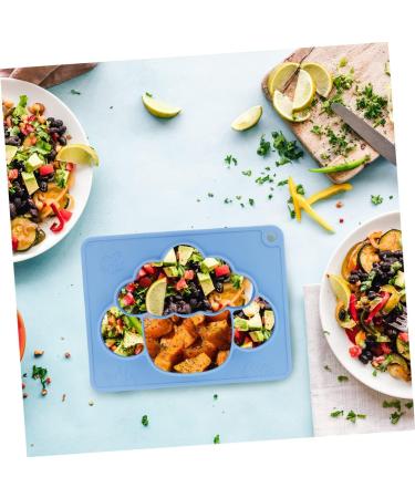 Blue Silicone Suction Toddler Plate by Toddmomy - Non-Dinner Plate for Kids | Grip Dish, Tableware for Supplementary Food - Buy Online on GoSupps.com