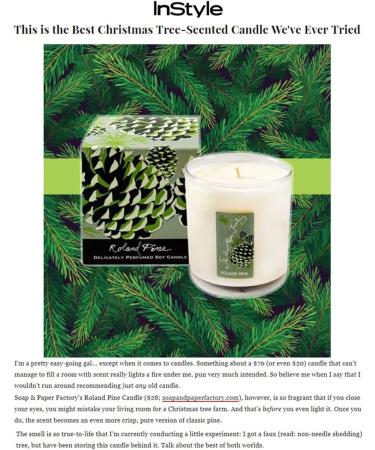 Shop Soap & Paper Factory Roland Pine 9.5 oz Large Soy Candle - Premium Eco-Friendly Fragrance for International Shipping - Buy Online on GoSupps.com