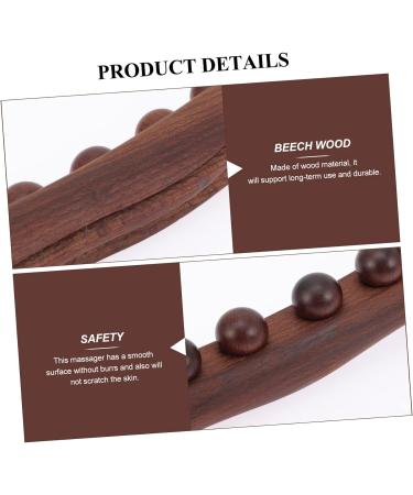 Healeved Wooden Massage Roller Stick | Manual Trigger Point & Acupressure Tool | International Shipping Available - Buy Online on GoSupps.com