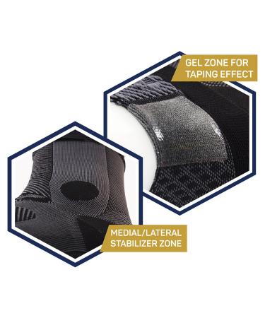 OS1st AF7 Ankle Bracing Sleeve - Stabilizes Weak Ankles Relieves Achilles Tendonitis - Right Medium - International Shipping Available - Buy Online on GoSupps.com