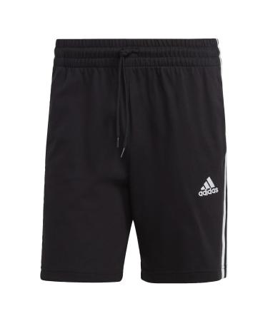 adidas Male Adult Shorts (1/2) Essentials 3-Stripes Shorts L Black/White