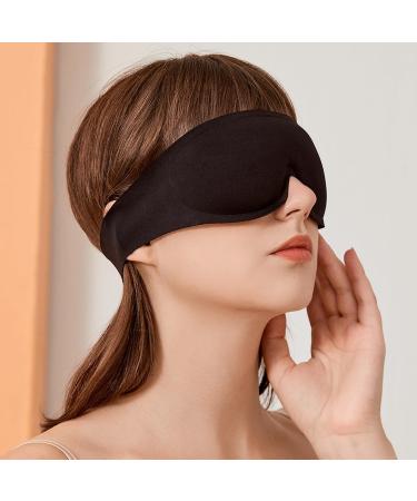 Buy Minimalist Black Sleep Eye Mask | No Pressure Design & Comfortable Non-Adjustable Headband - Perfect for Travel - Buy Online on GoSupps.com