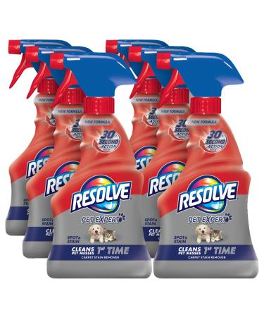 Resolve Pet Carpet Spot & Stain Remover, 96 fl oz (6 Bottles x 16 oz), Carpet Cleaner