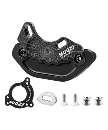 MUQZI Bash Guard, Mountain Bike ISCG05/ISCG 03 Mount 26-32T/34-38T Chainring Protector, BSA Adapter Included Black ISCG05 26-32T