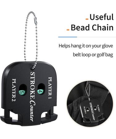 Vibit Mini Golf Score Counter Clicker (2 Pack) - Portable Stroke Tracking Tool and Keychain for Outdoor Putt Game Scorekeeping - Buy Online on GoSupps.com