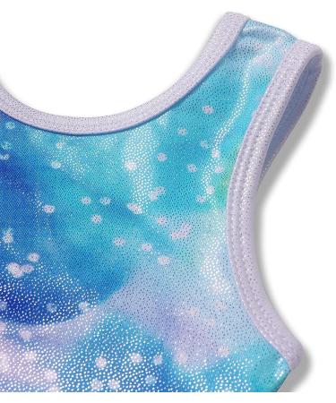 EQSJIU Girls Gymnastics Leotard 3-4T Sparkly Rainbow Galaxy Aurora Butterfly Flower Dancewear - Buy Online on GoSupps.com