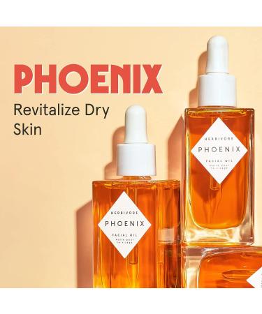 HERBIVORE Botanicals Phoenix Facial Oil for Dry Skin - Rosehip Anti-Aging Oil with CoQ10 | Hydrating and Revitalizing 50mL - Buy Online on GoSupps.com