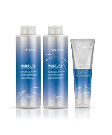 Joico Moisture Recovery Moisturizing Conditioner 33.8 oz - For Thick, Coarse, Dry Hair - Replenish Moisture, Restore Smoothness & Elasticity - Jojoba Oil & Shea Butter - Strengthen & Reduce Breakage - Buy Online on GoSupps.com