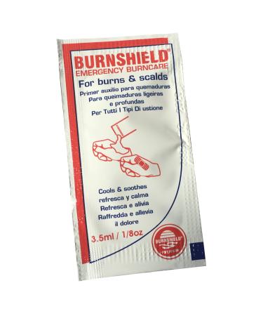 25 x BURNSHIELD Emergency First AID Burn Care SCALDS Cooling Soothing Gel BLOT SACHETS