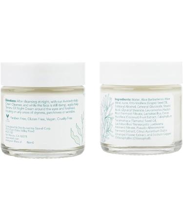 Kelp Tamanu Oil Night Cream | Hydrating Anti-Aging Face Moisturizer for All Skin Types - 1 Oz - Buy Online on GoSupps.com