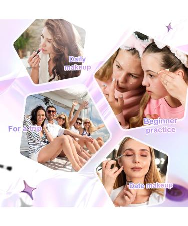 Color Nymph Travel Makeup Palette - Multi-Colored Eyeshadows Concealer Glitter Lip Gloss Blush Highlighter & Applicators | International Shipping - Buy Online on GoSupps.com