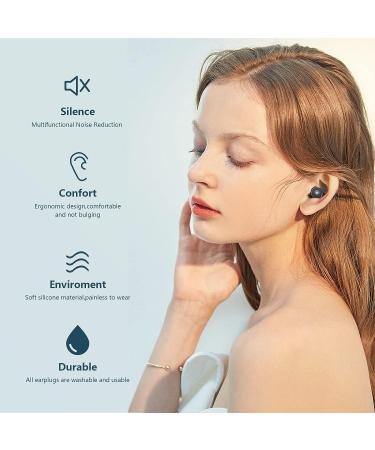 31dB Noise Cancelling Ear Plugs for Hearing Protection - Soft & Reusable Earplugs for Sleep, Concerts, Study, Flights - 14 Silicone & Foam Tips - Black - Buy Online on GoSupps.com