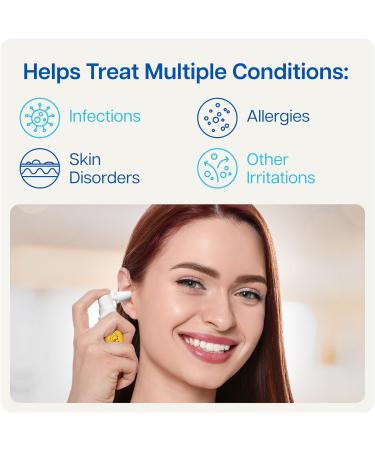 Naveh Pharma Itchy Ears Remedy - Ear Cleaning & Itch Relief Spray (15 ML) | Treats All Causes of Ear Itchiness - Eczema, Wax Build-Up | Jet Ear Spray for Clogged Ear Relief - Buy Online on GoSupps.com