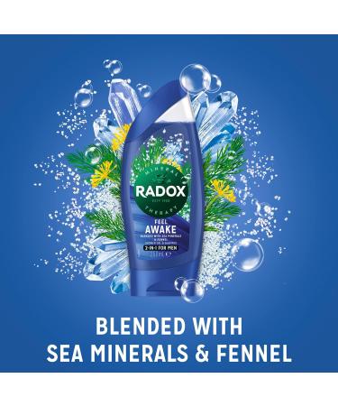 Radox Feel Awake for Men 2in1 Shower Gel 250ml - Energizing Body Wash Ideal for Refreshing Cleanse International Shipping Available - Buy Online on GoSupps.com