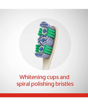 Colgate 360 Optic White Whitening Toothbrush 4 Pack - Adult Soft Toothbrush with Whitening Cups for Whiter Teeth & Fresh Breath - Buy Online on GoSupps.com