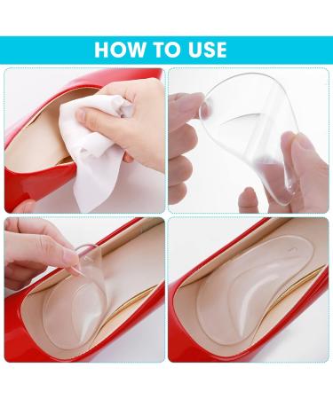 SIBBA 6 PCs Gel Foot Vault Insoles - Orthopedic Silicone Inserts for Plantar Fasciitis Support - High Heel Pillow Pads (3 Pairs Transparent) - Buy Online on GoSupps.com