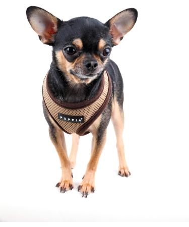 Puppia Dog Harness for Small & Medium Dogs - Super Soft Multi-Color Puppy Training Harness - Atani XXL Beige - Buy Online on GoSupps.com
