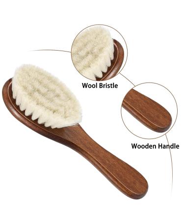 Barber Fade & Cleaning Brush Set - 2pc Soft Beard Brushes with Wooden Handles in Black & Red for Hair Cutting Kits - Buy Online on GoSupps.com