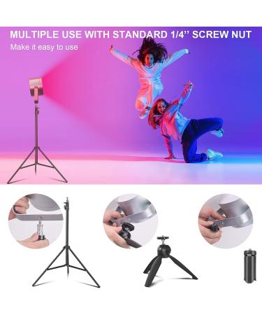 LUXCEO 10W RGB LED Video Light with Remote Control - Dimmable Photography & Video Lighting with Full Colors, Music Sync, 10 Scene Modes - Perfect for Background Light in Photography & Video Shooting - Buy Online on GoSupps.com