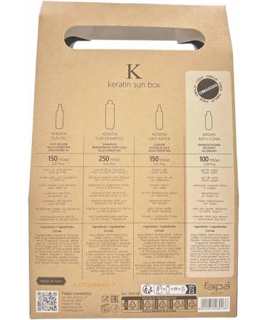 Faipa Citylife Keratin Sun Box With Sun Oil After Sun Regenerating Shampoo Salt Water Lotion In Homage Mild Soap Protect Your Hair In Summer From Salt And Sun - Buy Online on GoSupps.com