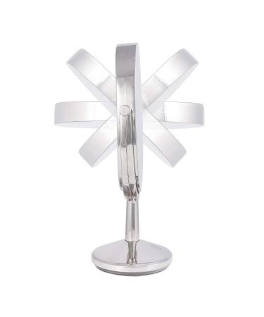 Zadro 9 Cordless LED Makeup Mirror with 5X/1X Magnification and USB Port - Polished Nickel - Buy Online on GoSupps.com