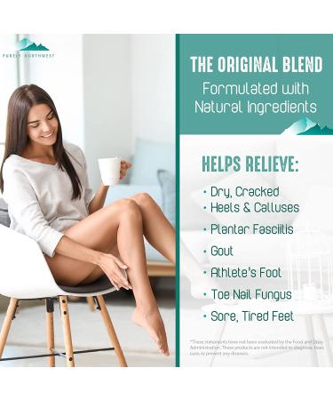 Purely Northwest Tea Tree Oil & Peppermint Foot Soak - 1lb Epsom Salt for Stubborn Foot Odor & Itching - Softens Dry Skin, Calloused Heels - Athlete's Foot Relief - Buy Online on GoSupps.com