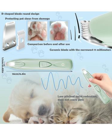 Dog Paw Cleaner Set - 150ml Foam Microfiber Towel Balm & LED Nail Trimmer | International Shipping - Buy Online on GoSupps.com