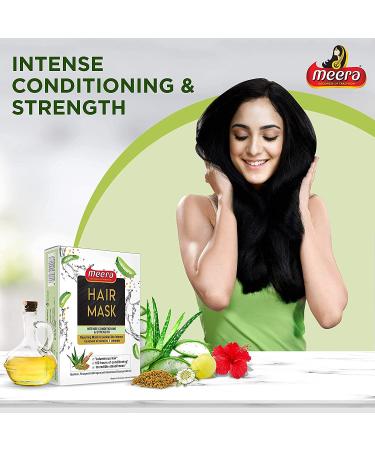 Meera Hair Mask with Aloe Vera Fenugreek & Bringaraj - Intense Conditioning & Strength 120g | International Shipping - Buy Online on GoSupps.com
