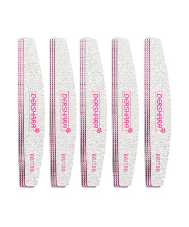 Professional Nail File Double Sided Grit 80/100 Buffer Emery Board Manicure Tools for Nail Grooming and Styling Acrylic Gel Nail Buffer File Block Nail Polisher - 15 Pcs (80/100) - Buy Online on GoSupps.com