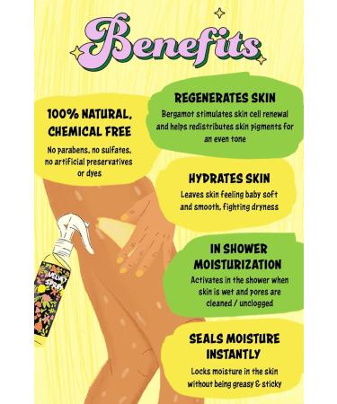 Velvet Bergamot In Shower Body Moisturizer | Anti Blemish & Even Tone Skin | 100% Natural Lightweight Non-Sticky | Ideal for All Skin Types - Buy Online on GoSupps.com