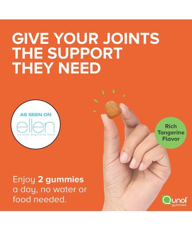 Turmeric and Ginger Gummies | Qunol Vegan Joint Support Supplement | Ultra High Absorption | 1 Month Supply 60ct Gummies - Buy Online on GoSupps.com