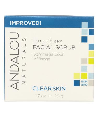 Andalou Naturals Clarifying Facial Scrub Lemon Sugar - 1.7 fl oz