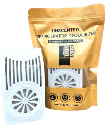 Fridge Deodorizer Bags Odor Absorber for Refrigerator Eliminates Unpleasant Odors in Fridges Freezers Cabinets Laundry Room (2) White