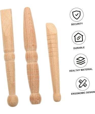 3-Piece Wooden Acupuncture & Acupressure Pen Set | Wood Massage Tools for Foot Reflex Zone & Hand Massage - Buy Online on GoSupps.com