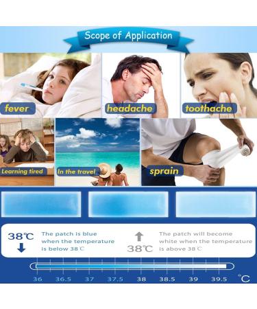 20 Kids Cooling Patches for Fever Discomfort & Headache Pain Relief - Buy Online on GoSupps.com