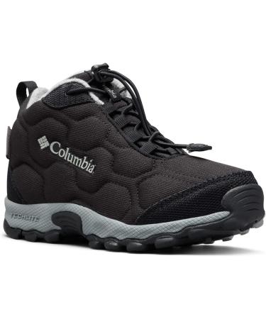 Columbia Unisex Kids Firecamp Mid 2 WP Hiking Boots - Black & Monument | EU Size 34 - Shop Internationally - Buy Online on GoSupps.com