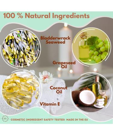 Allital Relaxing Massage Oils - Bladderwrack Sea Tang Grape Seed & Coconut Oil 100% Vegan Natural Body Oil for Massage Therapy - Buy Online on GoSupps.com