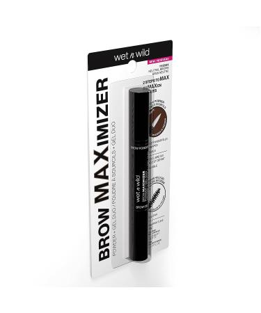 Wet n Wild Ultimate Brow Maximizer Powder + Gel Duo in Neutral Brown - Buy Online on GoSupps.com