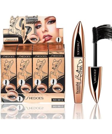 SHEDOER Bambi Mascara Curling Mascara For Visibly Lifted Lashes Lifts & Separates Lashes. Long-Lasting Formula Vegan & Cruelty-Free Pitch Black - Buy Online on GoSupps.com