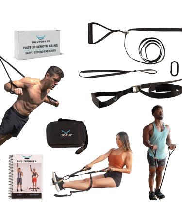 ISO-FLO Isometric Exercise Equipment - Suspension Trainer Straps & Resistance Bands for Calisthenics Pilates and Strength Training Portable Home Gym Back Core Leg Arm Workout Equipment